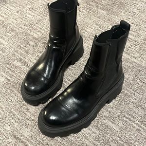 Zara treaded Chelsea boots
